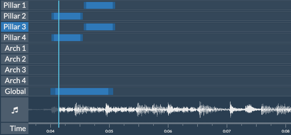 waveform color wavesurfer js